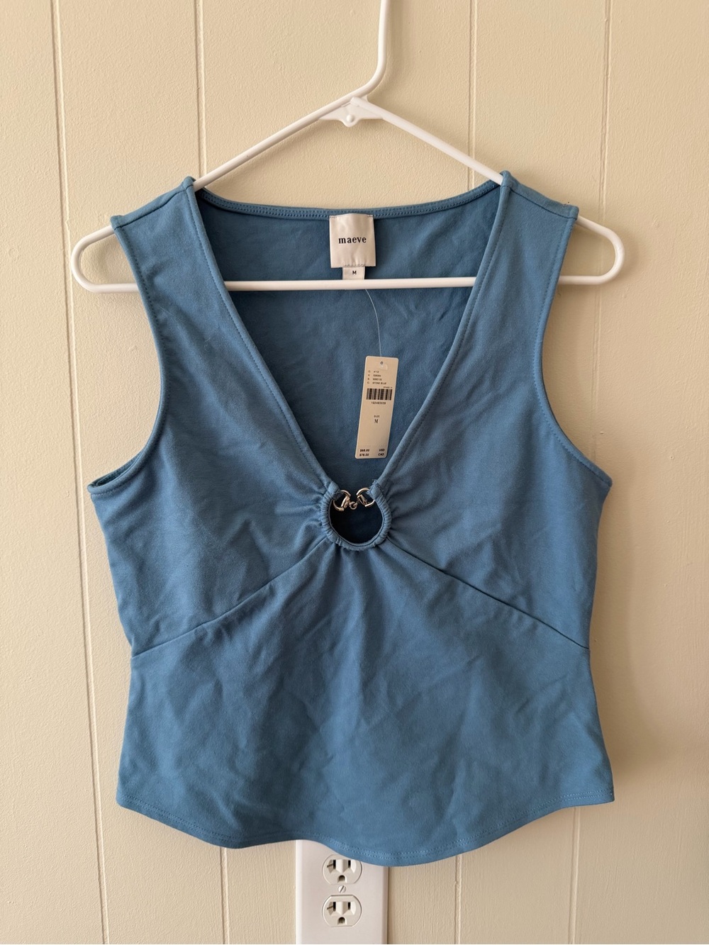 Maeve blue tank top